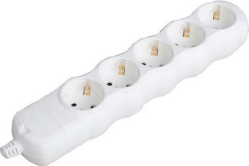 Aca Power Strip with Surge Protection 5 Positions without Cable