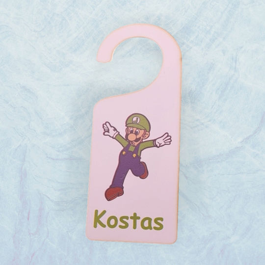 Woodseason Kids Decorative Door Tag made of Wood 6x15cm