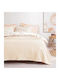 Linea Home Κουβέρτα Fleece Διπλή 200x220εκ. Εκρού