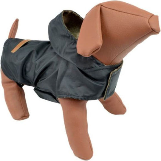 Woofmoda Кучешки палта Водоустойчиво Черен XXLarge с дължина на гръбчето 45 см.