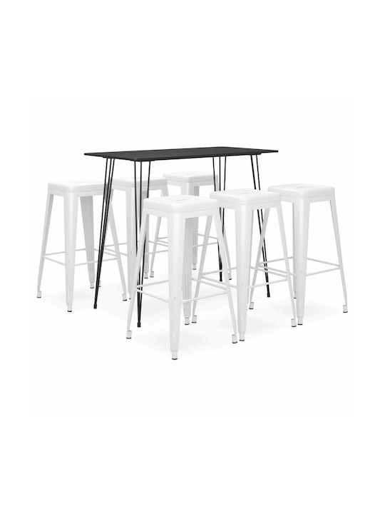 Set Bar Exterior 7 Piese Negru
