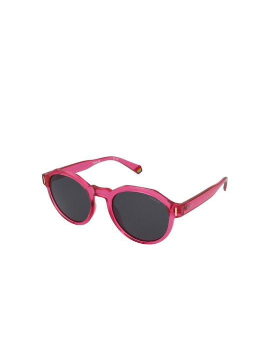 Polaroid Unisex Sonnenbrillen mit Rosa Horn umr...
