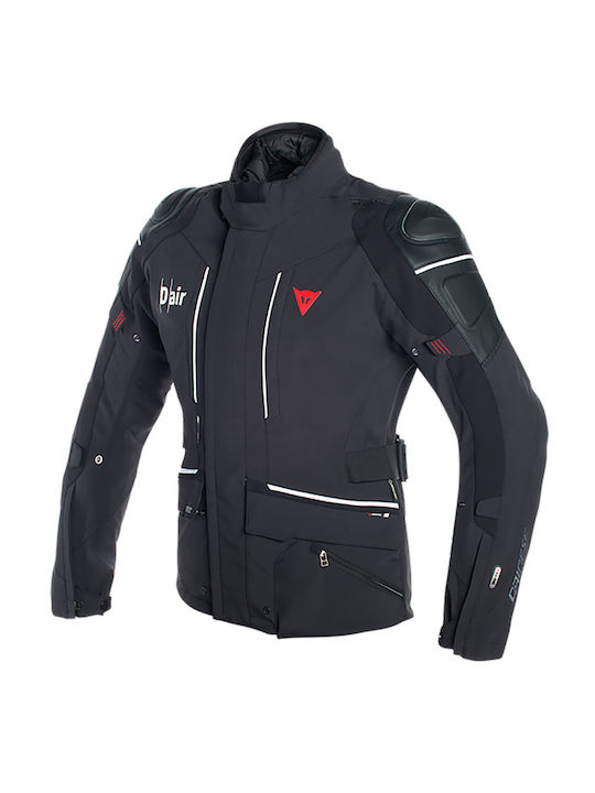 Dainese Bărbați Jachetă de motocicletă Piele 4 Anotimpuri Impermeabil Negru