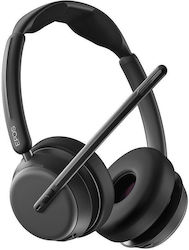 Epos IMPACT 1060T Drahtlos Auf dem Ohr Multimedia-Headsets mit Mikrofon und Verbindung Bluetooth / USB-C in Schwarz Farbe