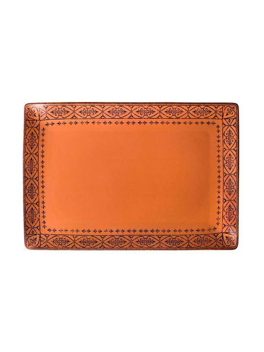 Oriana Ferelli Сервизна Плато от Порцелан Vintage Terracotta 27x16бр 1бр