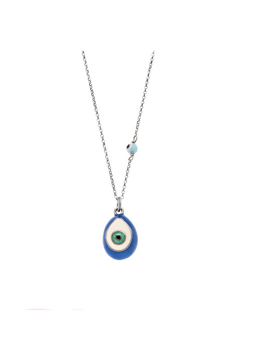 Necklace from Silver with enamel