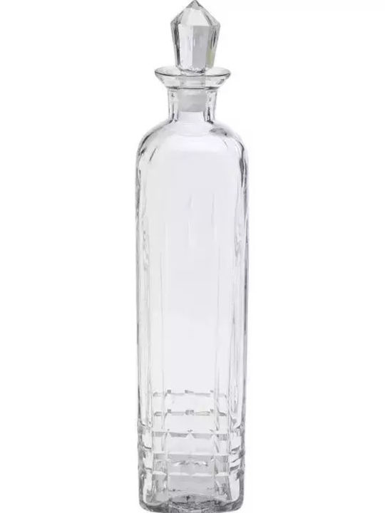 Kare Design Ice Γυάλινη Καράφα Σερβιρίσματος Λικέρ 37εκ. με Πώμα Διάφανη