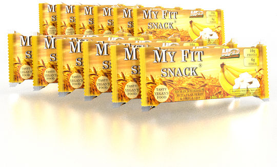 Fit & Shape My Fit Snack Μπάρες με 10gr Πρωτεΐνης & Γεύση Banana 12x100gr