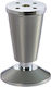 301-pe-080 Metallic Furniture Leg Suitable for Couch Cupboard Wardrobe Silver