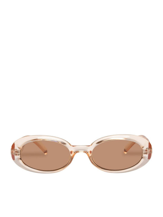 Le Specs Work It Unisex Sunglasses with Transparent Plastic Frame and Transparent Lens LSP2102371
