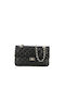 Leder Damentasche Schultertasche Schwarz