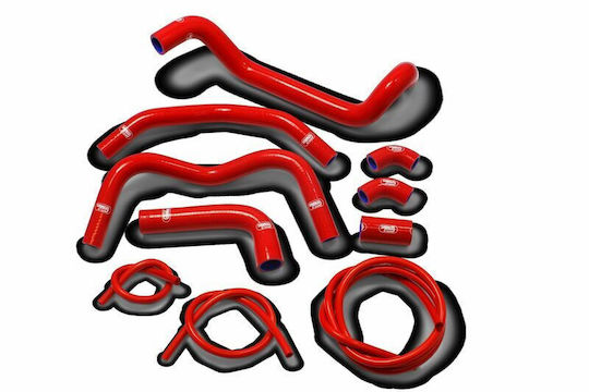 Samco Sport Set Coliere Silențioase Motor Motocicletă Roșu
