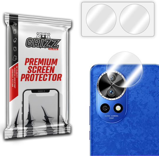 GrizzGlass Hybridglass Camera Protection Tempered Glass Transparent for the Huawei nova 12 Pro