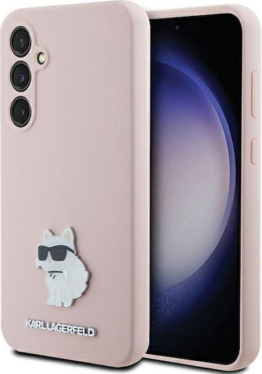 Karl Lagerfeld Choupette Back Cover Σιλικόνης Ροζ (Galaxy S23 FE)