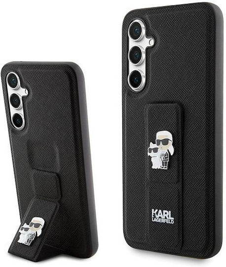 Karl Lagerfeld Saffiano Karl&choupette Задна корица Пластмаса Черен (Galaxy S23 FE)