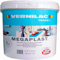 Vernilac Megaplast Πλαστικό Χρώμα για Εσωτερική Χρήση Λευκό 9lt Vernilac Megaplast Πλαστικό Χρώμα για Εσωτερική Χρήση Λευκό 9lt