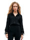 Πουπουλα Women's Long Sleeve Shirt Black