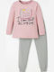 Venere Kinder Schlafanzug Winterlich Pink