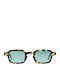 Kyme Unisex Sonnenbrille mit Braun Schildkröte Kunststoff Gestell und Grün Linse LUIGI 10