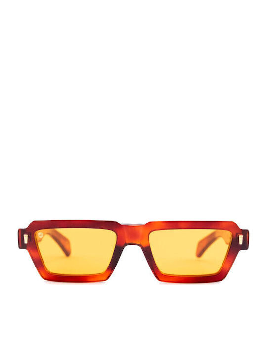 Kyme Sunglasses Brown with Acetate Frame & Orange Lens Kyme Sunglasses Brown with Acetate Frame & Orange Lens