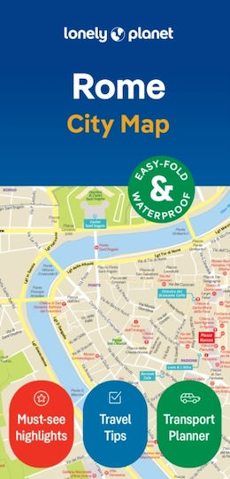Lonely Planet Rome City Map Sheet Map Folded