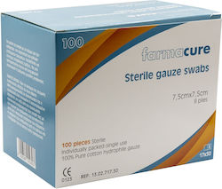 Farmacure Gaza Medicală 8 Straturi 17x30cm 100 Bucăți Farmacure Gaza Medicală 8 Straturi 17x30cm 100 Bucăți