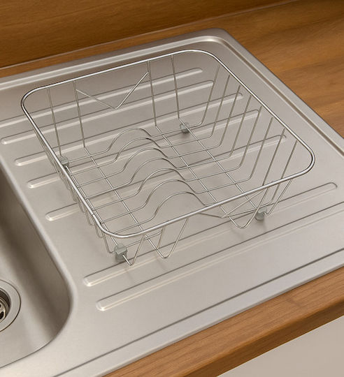 Sanitec No9 Sită Pentru Chiuvetă Inox Argintiu 40x32cm