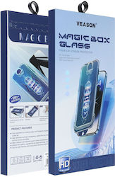 Veason Full Face Tempered Glass Μαύρο (iPhone 15 Pro Max)