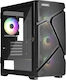 Enermax MarbleShell MS21 RGB Gaming Midi Tower Computer Case with Window Panel Black