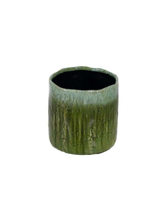 Flower Pot 23x23cm in Green Color 7777920