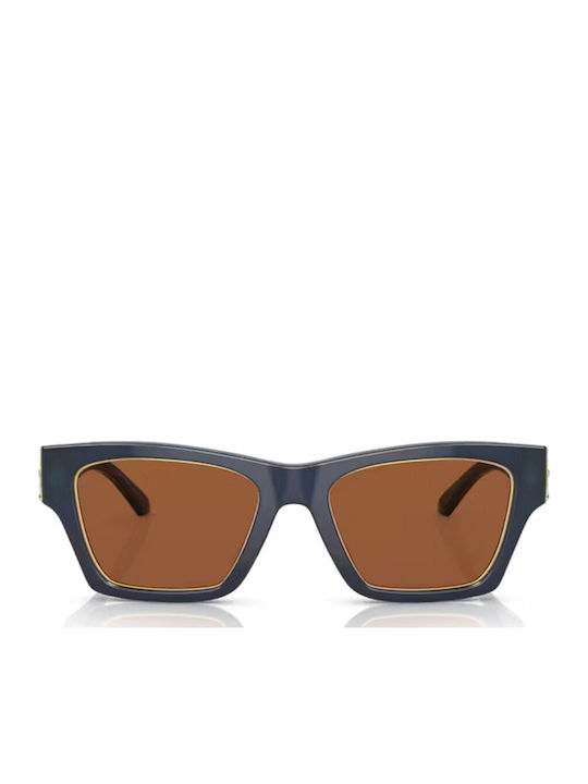 Tory Burch Unisex Sonnenbrille mit Blau Kunststoff Gestell und Braun Linse TY7186U-165673