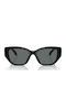 Tory Burch Damen Sonnenbrille mit Schwarz Kunststoff Gestell und Gray Polarisiert Linse TY7196U-170981