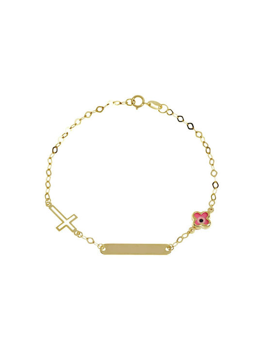 Ioannou24 Kids Gold ID Bracelet 9K