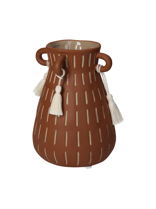 ArteLibre Decorative Vase Brown 11x11cm