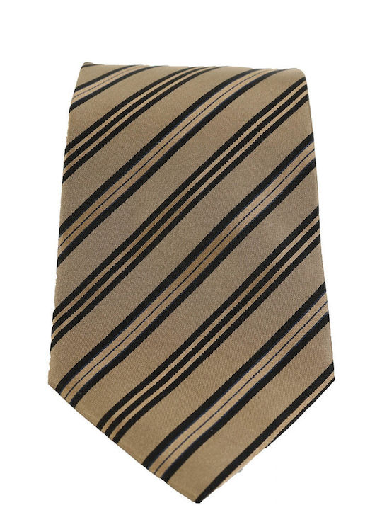 Hugo Boss Herren Krawatte Seide Gedruckt in Gold Farbe