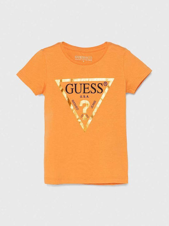 Guess Παιδικό T-shirt Πορτοκαλί