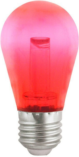 Vito Bec LED 2.5W 91mm pentru Soclu E27 și Formă S14 Roșu