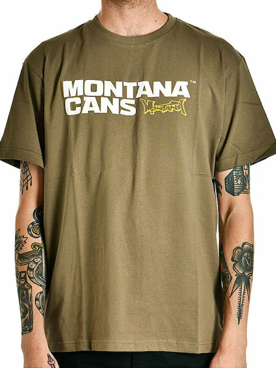 Montana Men's Athletic Short Sleeve Blouse Khaki