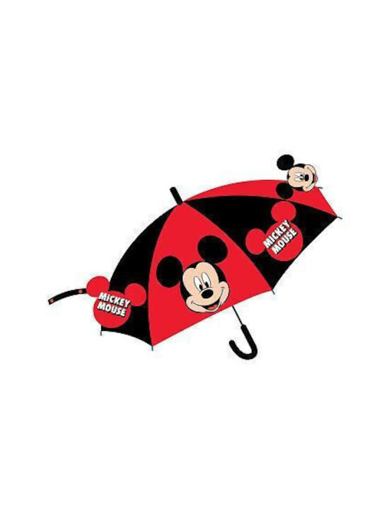 Παιδική Ομπρέλα Μπαστούνι Mickey Κόκκινη