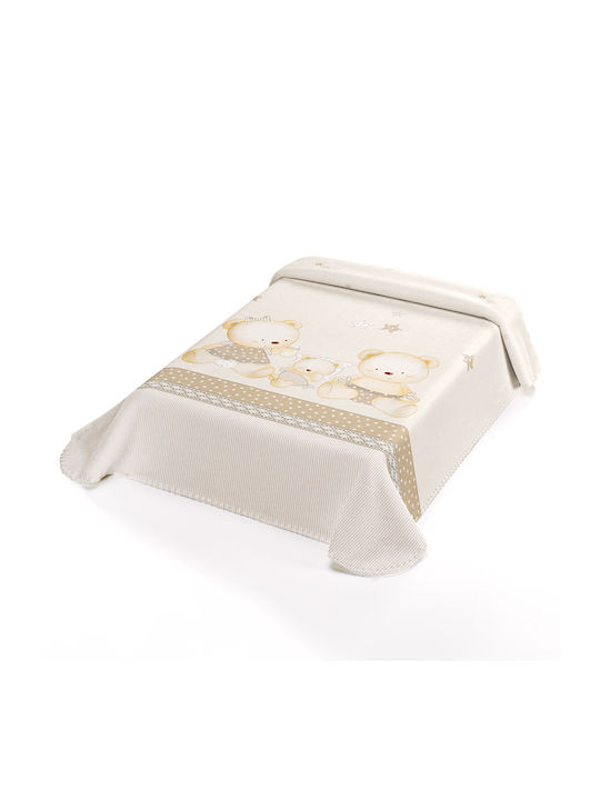 Adam Home Blanket Spanish Cot Ster Beige Beige 110x140cm