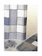 Aquanova Mosaique Purple Shower Curtain Fabric 180x200cm Purple
