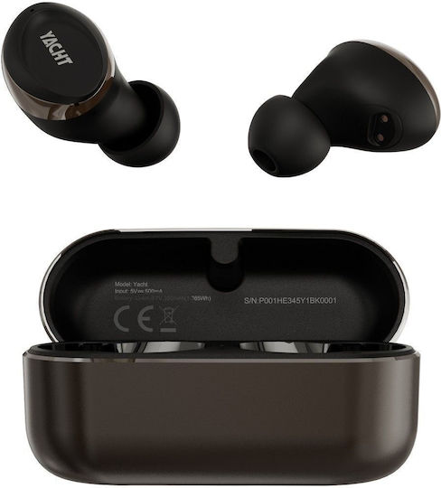 HiFuture YACHT In-ear Bluetooth Handsfree Căști cu Rezistență la Transpirație și Carcasă de Încărcare Black Gold