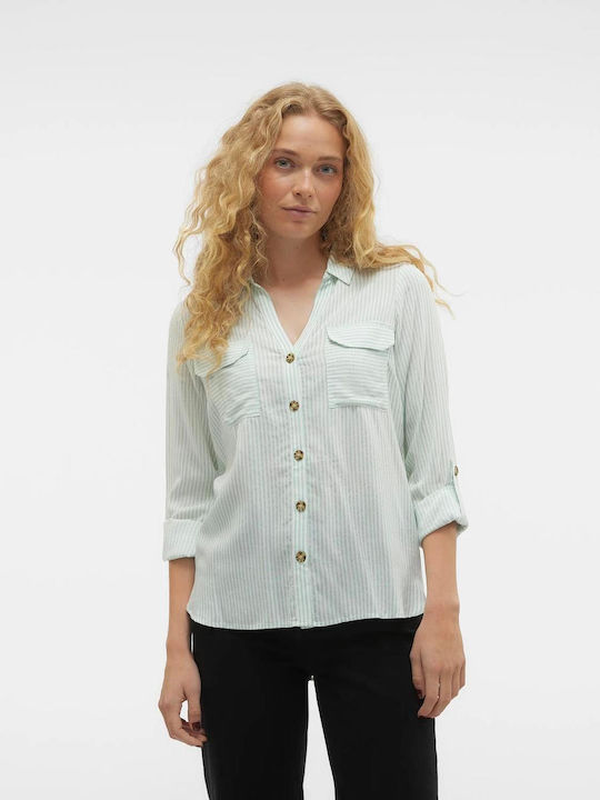 Vero Moda Women's Long Sleeve Shirt Silt Green