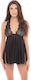 Rene Rofe Σετ Sexy Babydoll Μαύρο