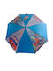 Chanos Kinder Regenschirm Gebogener Handgriff Automatisch Spiderman Blau mit Durchmesser 80cm.