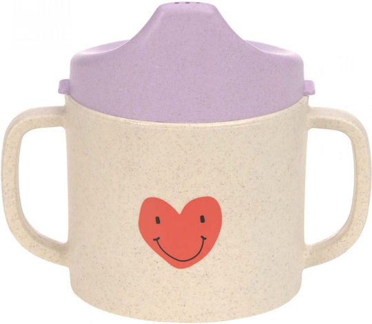 Laessig Happy Rascals Smile Educational Sippy Cup Plastic with Handles Beige for 6m+m+ 150ml