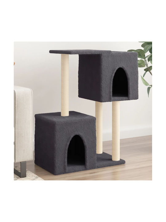 vidaXL Cat Scratching Post Cat Trees Gray 74x35x86cm.