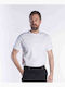 Kprime Ανδρικό Διαφημιστικό T-shirt Κοντομάνικο σε Λευκό Χρώμα