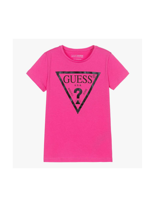 Guess Kids' T-shirt Fuchsia