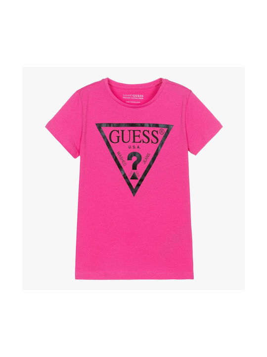 Guess Kinder T-shirt Fuchsie